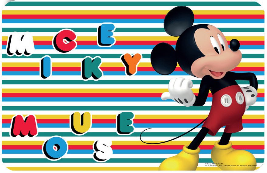 Disney Mickey Tischunterlage für Kinder – 43 × 28 cm, Kunststoff