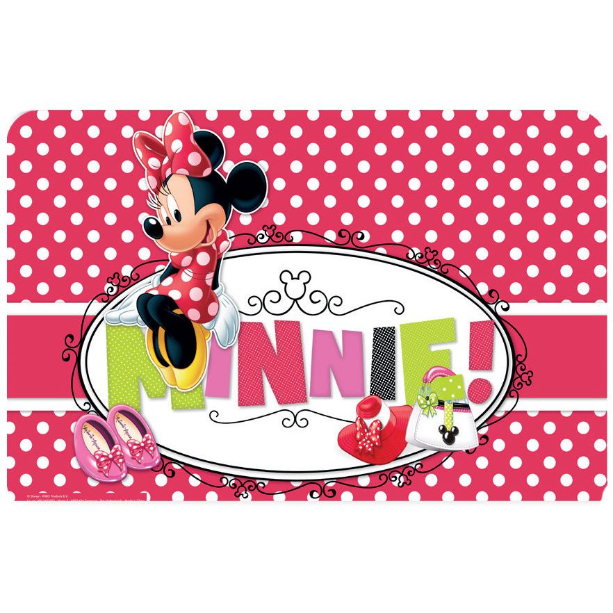 Disney Minnie Tischunterlage für Kinder – 43 × 28 cm, Kunststoff