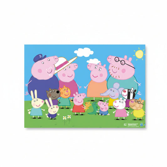 Peppa Wutz Tischunterlage für Kinder – 43 × 28 cm, Kunststoff