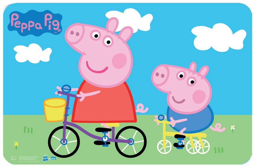 Peppa Wutz Tischunterlage für Kinder – 43 × 28 cm, Kunststoff