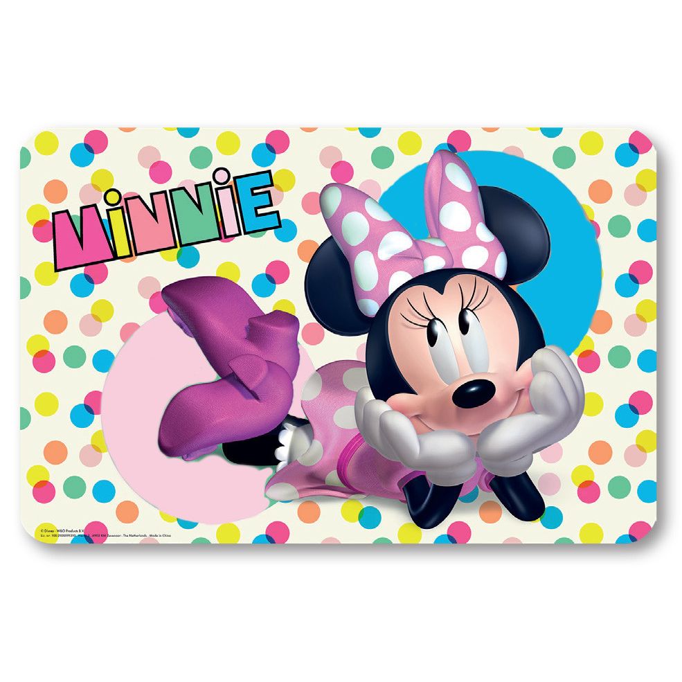 Disney Minnie Dots Tischunterlage für Kinder – 43 × 28 cm, Kunststoff