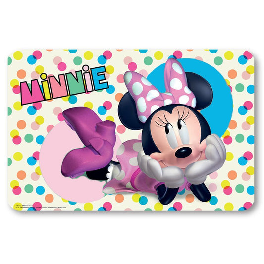 Disney Minnie Dots Table Mat for Children – 43 × 28 cm, Plastic