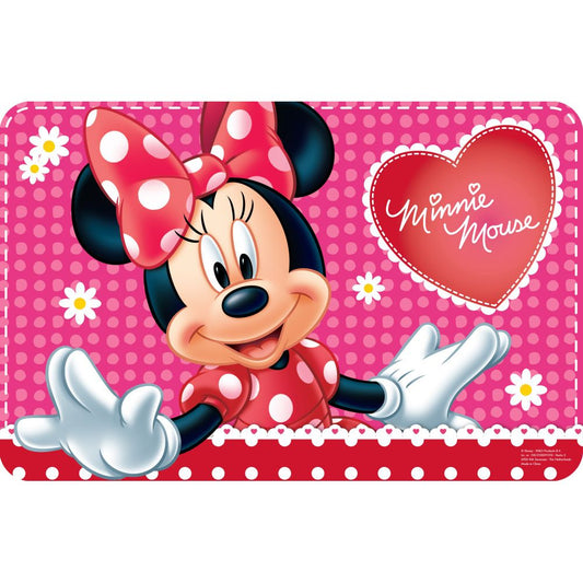 Disney Minnie Flowers Table Mat for Kids - 43 x 28 cm, Plastic