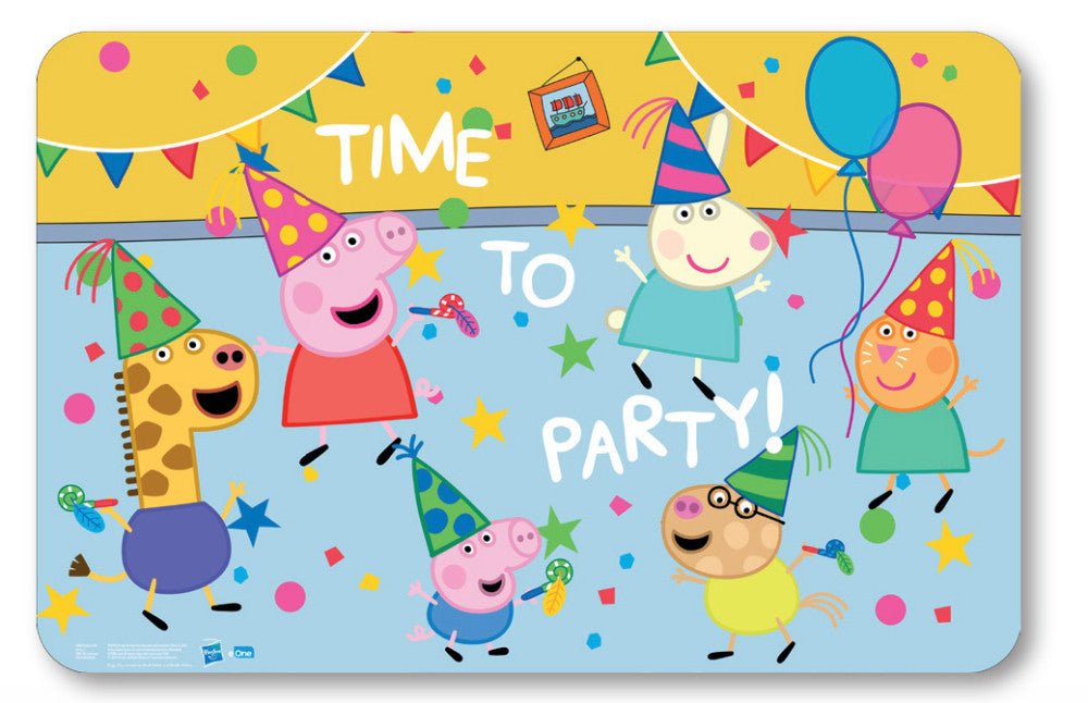 Peppa Wutz Party Tischunterlage für Kinder – 43 × 28 cm, Kunststoff