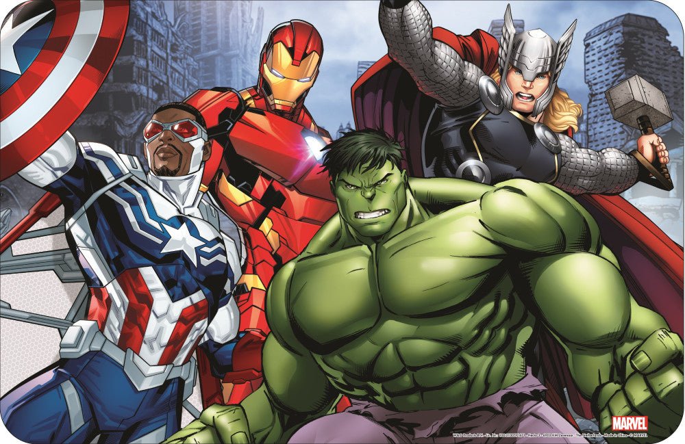 Avengers Team Tischunterlage für Kinder – 43 × 28 cm, Kunststoff
