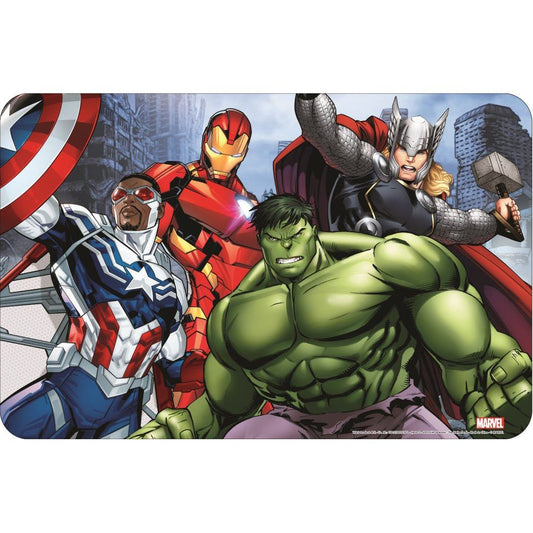 Avengers Team Tischunterlage für Kinder – 43 × 28 cm, Kunststoff