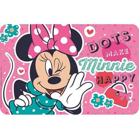 Disney Minnie Happy Dots Placemat for Children – 43 × 28 cm, Plastic