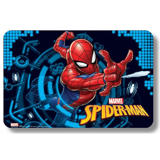 Spiderman Spider Web Tischunterlage für Kinder – 43 × 28 cm, Kunststoff