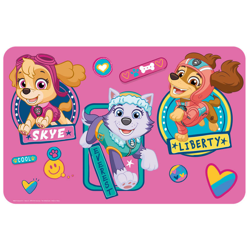 Paw Patrol Girls Placemat for Kids – 43 × 28 cm, Plastic