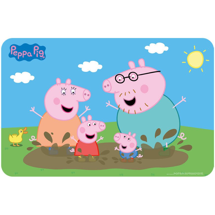 Peppa Wutz Mud Bath Tischunterlage für Kinder – 43 × 28 cm, Kunststoff