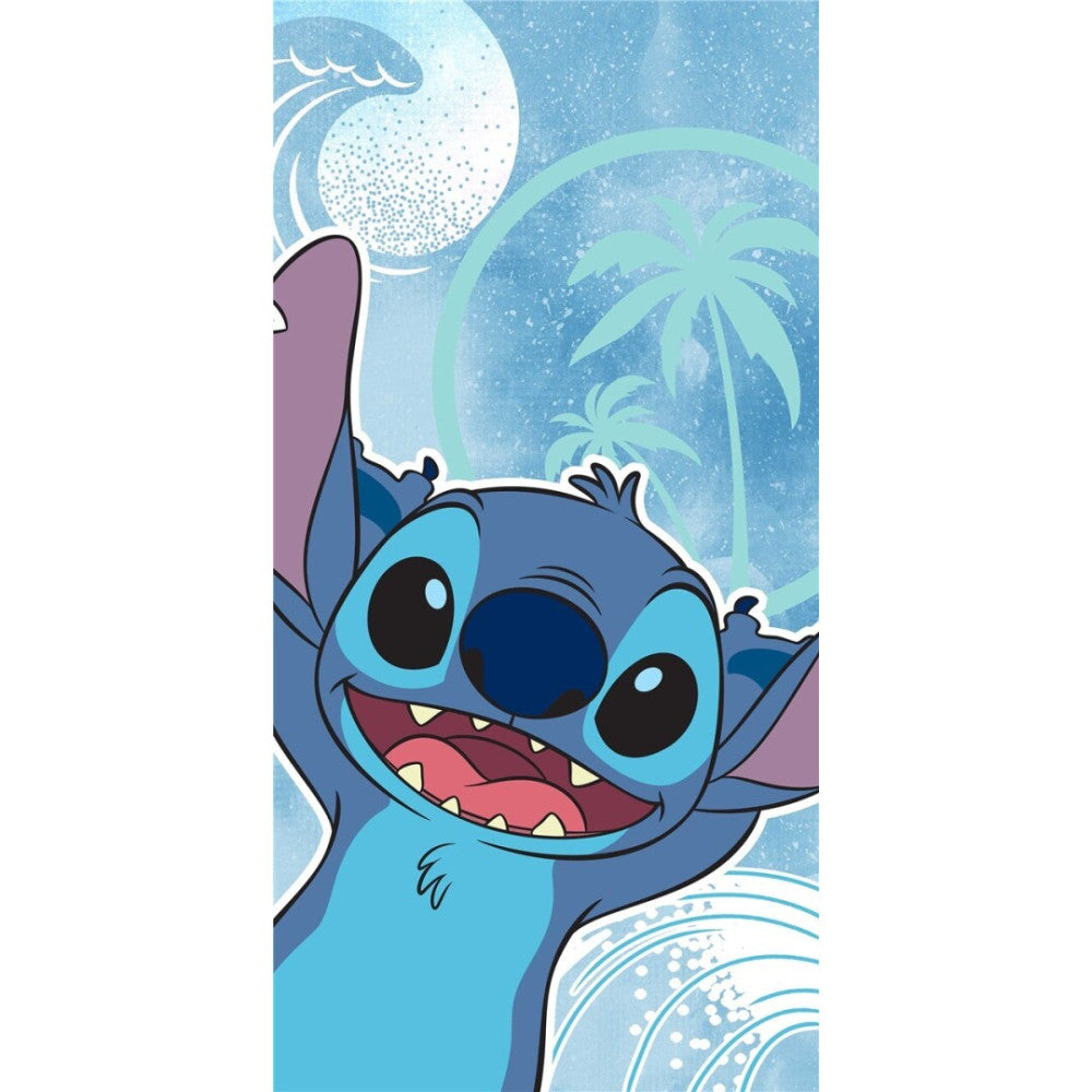 Disney Lilo und Stitch Wave Badetuch für Kinder aus Baumwolle – 70 × 140 cm