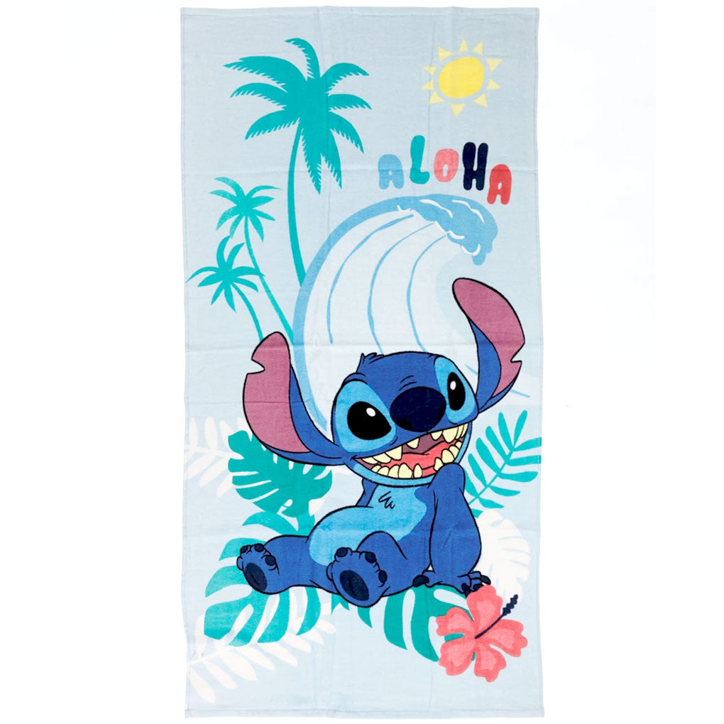 Disney Lilo und Stitch Sun Badetuch für Kinder aus Baumwolle – 70 × 140 cm