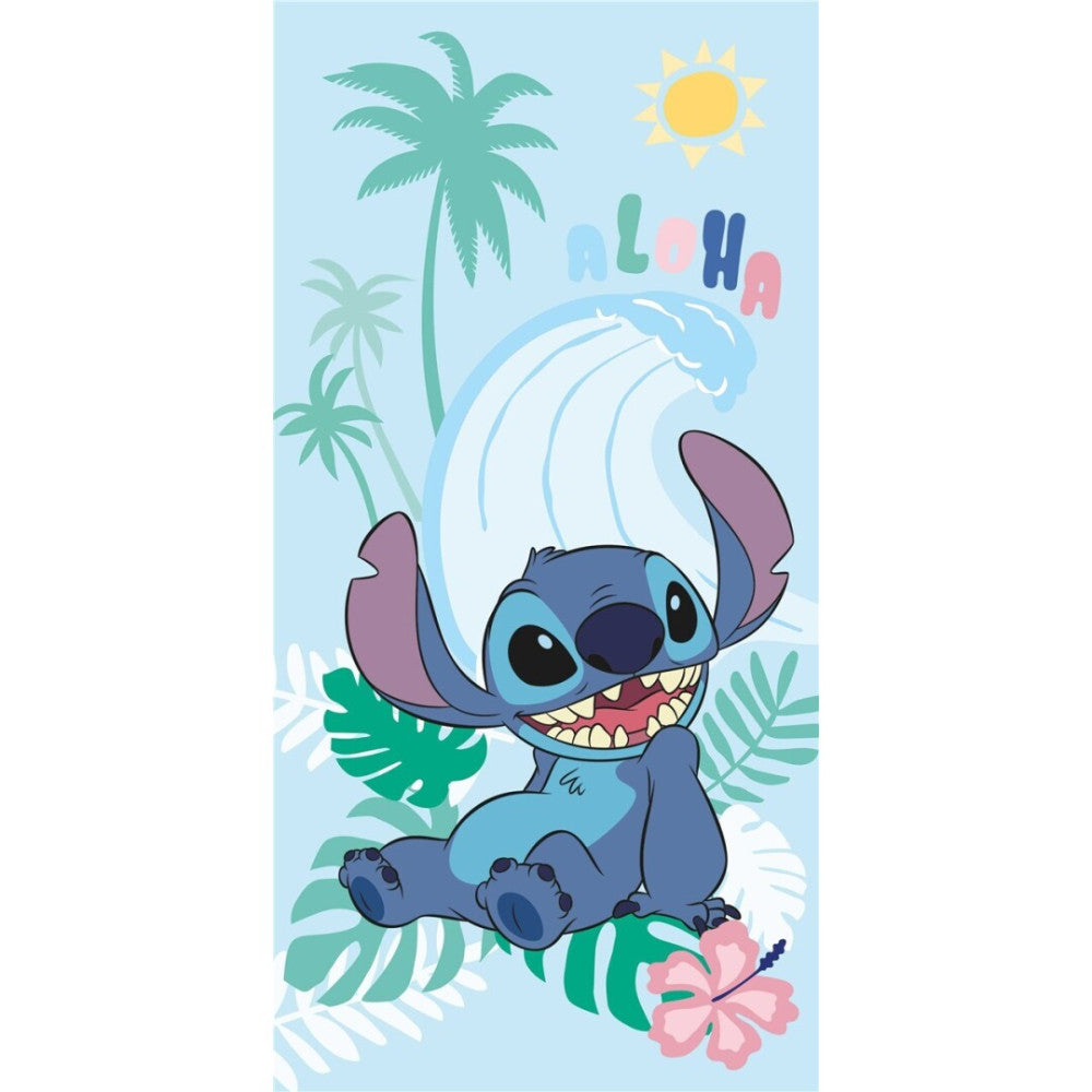 Disney Lilo und Stitch Sun Badetuch für Kinder aus Baumwolle – 70 × 140 cm