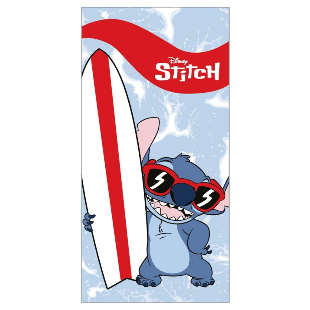 Disney Lilo and Stitch Surf, (Quick Dry) Kids Polyester Beach Towel – 70 × 140 cm
