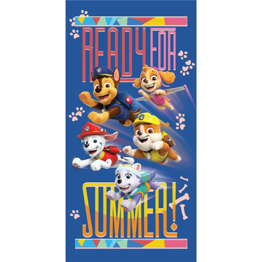 Paw Patrol, ( ) Serviette de bain pour enfants en polyester – 70 × 140 cm