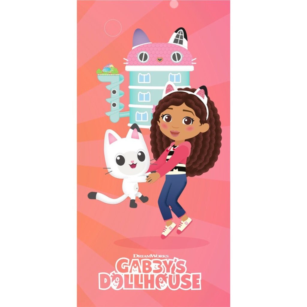 Gabby's Dollhouse Dream House , ( ) Badetuch für Kinder aus Polyester – 70 × 140 cm