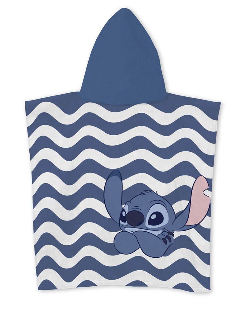 Disney Lilo und Stitch Relax Strandhandtuch ( ) Badeponcho für Kinder aus Polyester – 55 × 110 cm