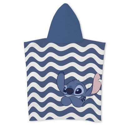 Disney Lilo und Stitch Relax Strandhandtuch ( ) Badeponcho für Kinder aus Polyester – 55 × 110 cm
