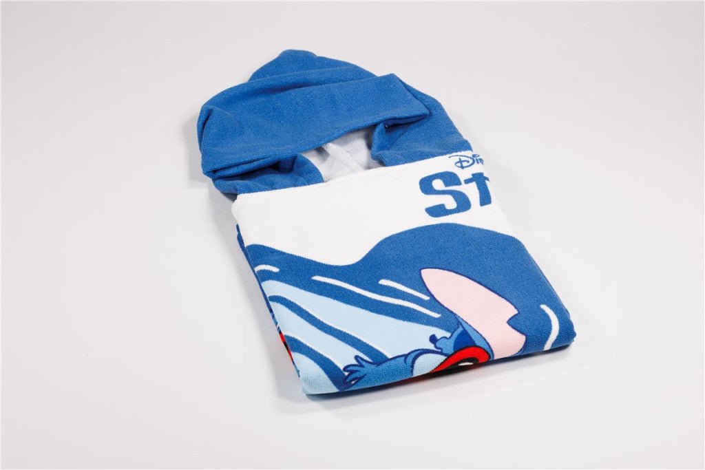 Disney Lilo und Stitch Relax Strandhandtuch ( ) Badeponcho für Kinder aus Polyester – 55 × 110 cm