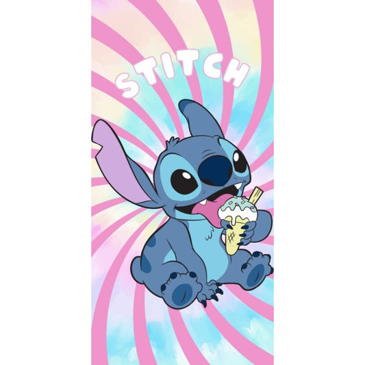 Disney Lilo and Stitch Tasty Day Out, Polyester Kids' Bath Towel – 70 x 140 cm