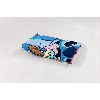 Disney Lilo and Stitch Beach Ice Cream Bath Towel, (Fast Dry) Polyester Kids' Bath Towel – 70 × 140 cm