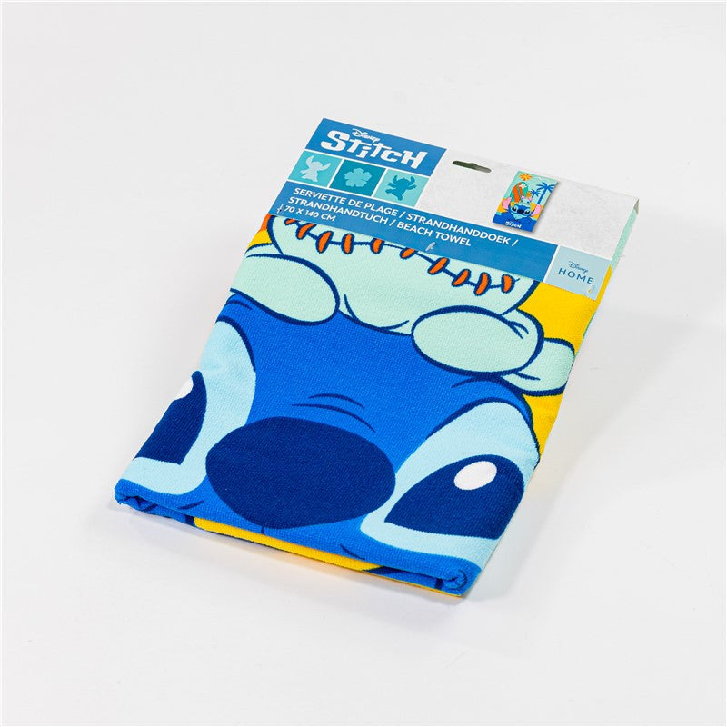 Disney Lilo and Stitch Island Day, (Fast Dry) Polyester Kids' Beach Towel – 70 x 140 cm
