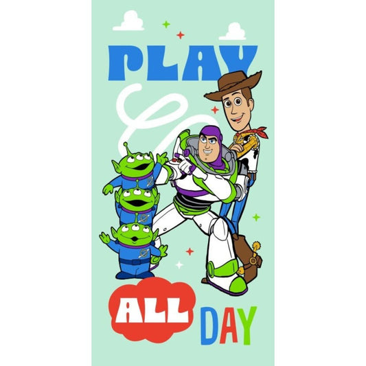 Disney Toy Story All Day , ( ) Badetuch für Kinder aus Polyester – 70 × 140 cm
