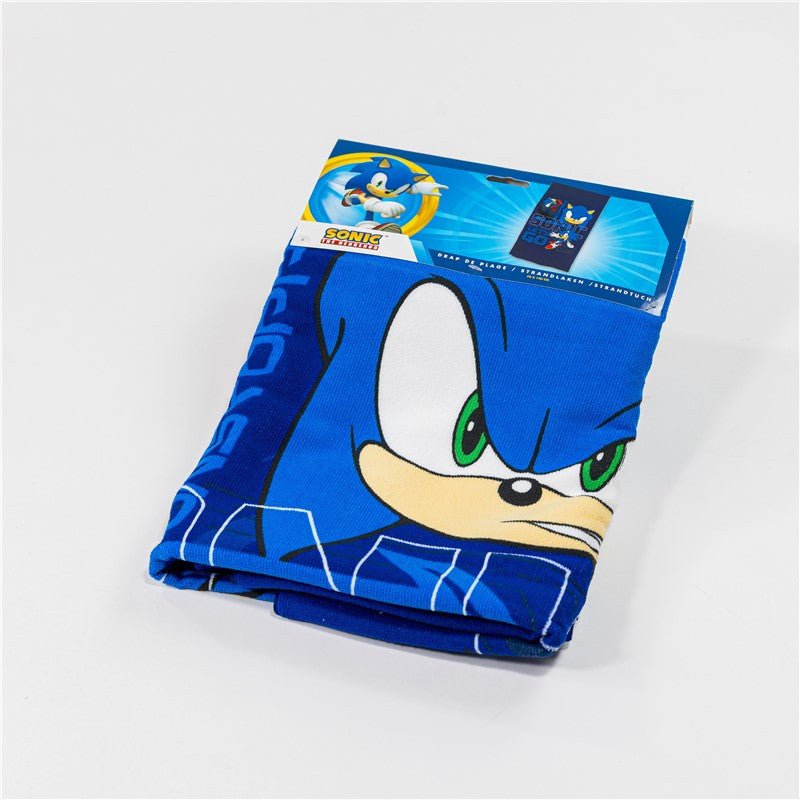 Sonic the Hedgehog Go Blur Badelaken, (Fast Dry) Badetuch für Kinder aus Polyester – 70 × 140 cm