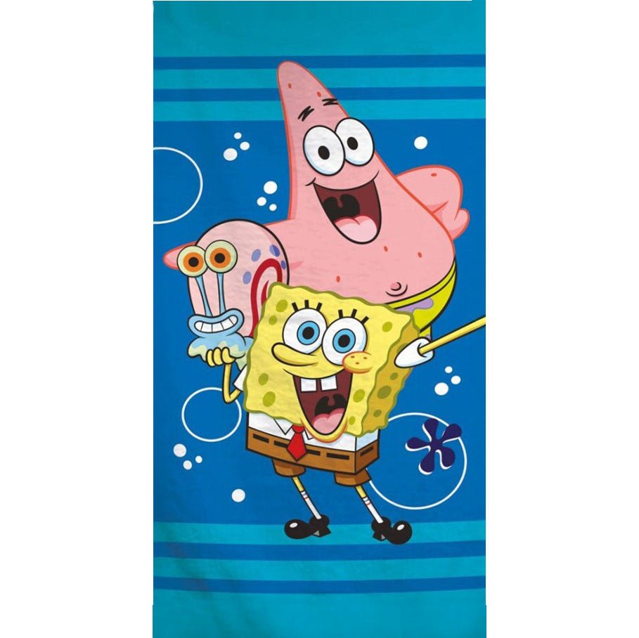 SpongeBob Schwammkopf Under the Sea , ( ) Badetuch für Kinder aus Polyester – 70 × 140 cm