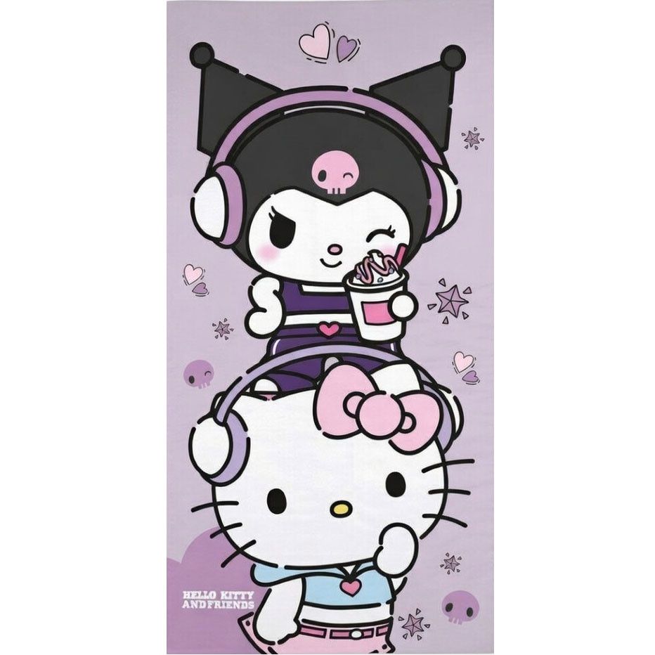 Hello Kitty Best Friend Bath Towel, ( ) Polyester Kids' Bath Towel – 70 x 140 cm