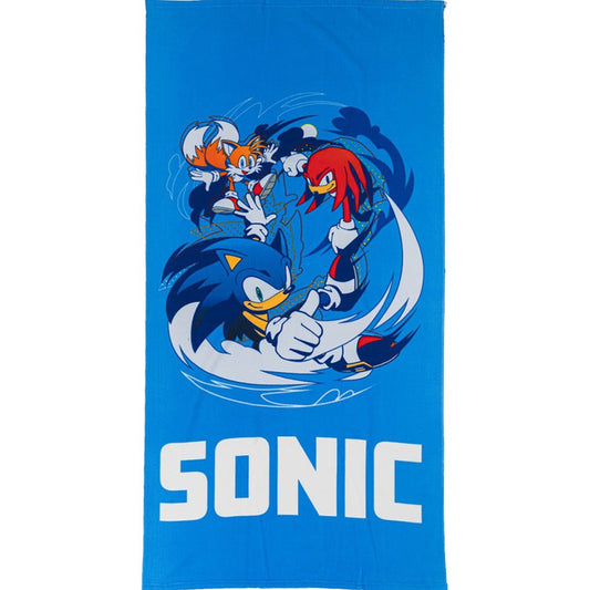 Sonic the Hedgehog Fast Lane , (Fast Dry) Badetuch für Kinder aus Polyester – 70 × 140 cm