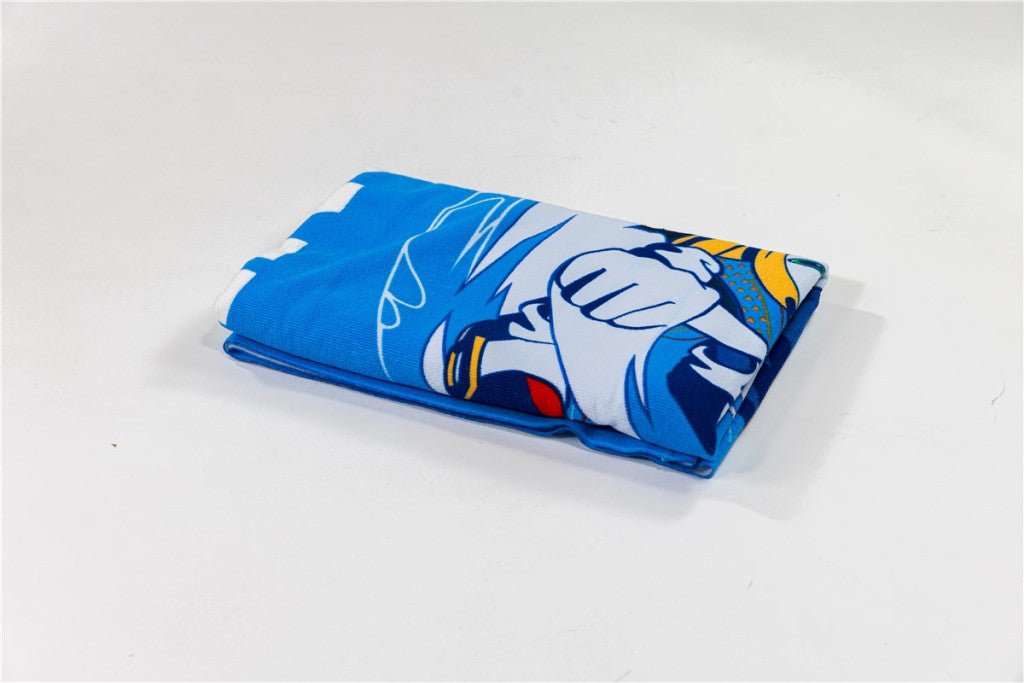 Sonic the Hedgehog Fast Lane , (Fast Dry) Badetuch für Kinder aus Polyester – 70 × 140 cm