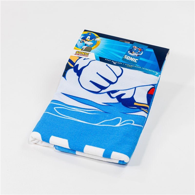 Sonic the Hedgehog Fast Lane , (Fast Dry) Badetuch für Kinder aus Polyester – 70 × 140 cm