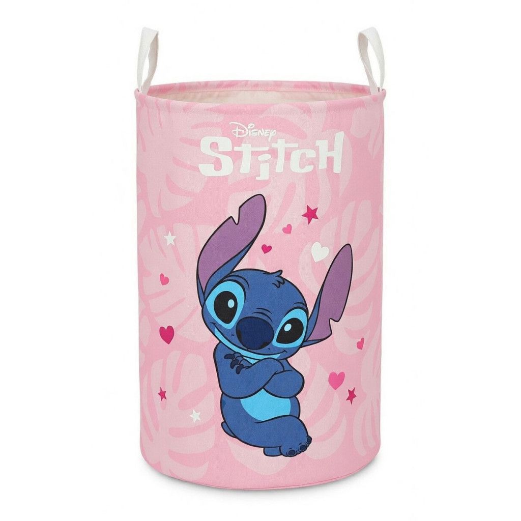 Disney Lilo et Stitch Sweet Hearts Panier à linge Boîte de rangement pour enfants – 52 × 30 cm