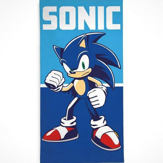 Sonic the Hedgehog Ready to Run , ( ) Badetuch für Kinder aus Polyester – 70 × 140 cm