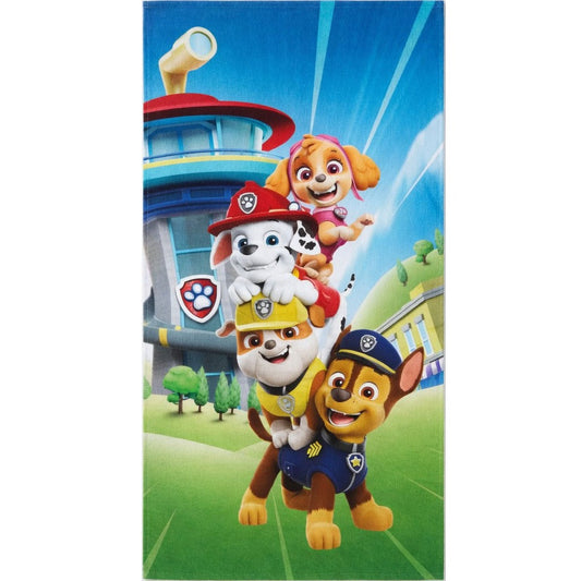 Serviette de bain Pat' Patrouille Tower Rescue pour enfants en coton – 70 × 140 cm