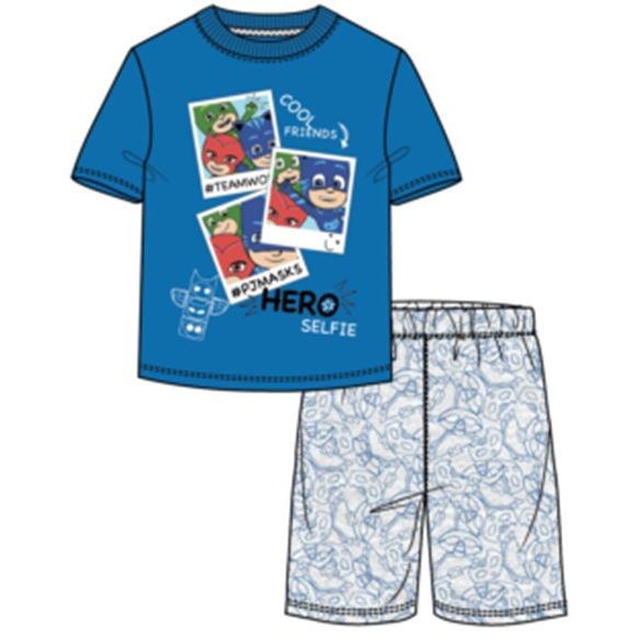 PJ Masks kurzer Kinderpyjama 98-128 cm