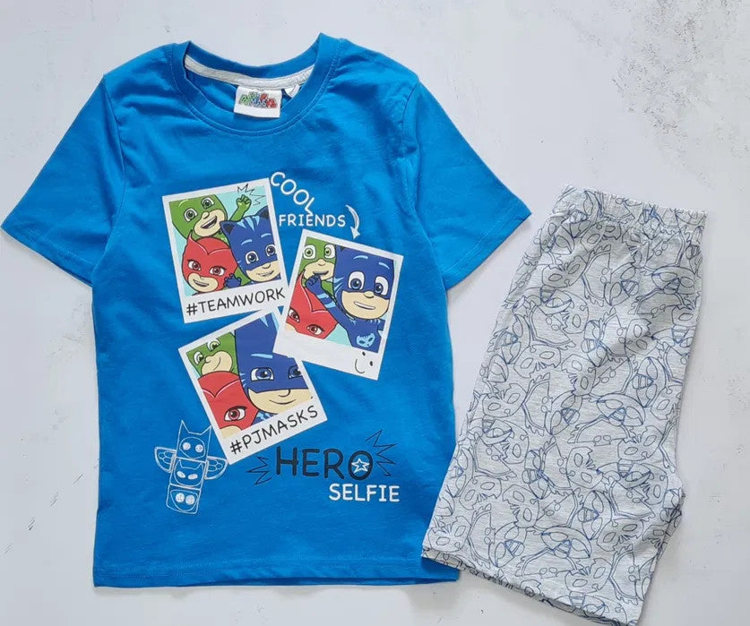 PJ Masks kurzer Kinderpyjama 98-128 cm