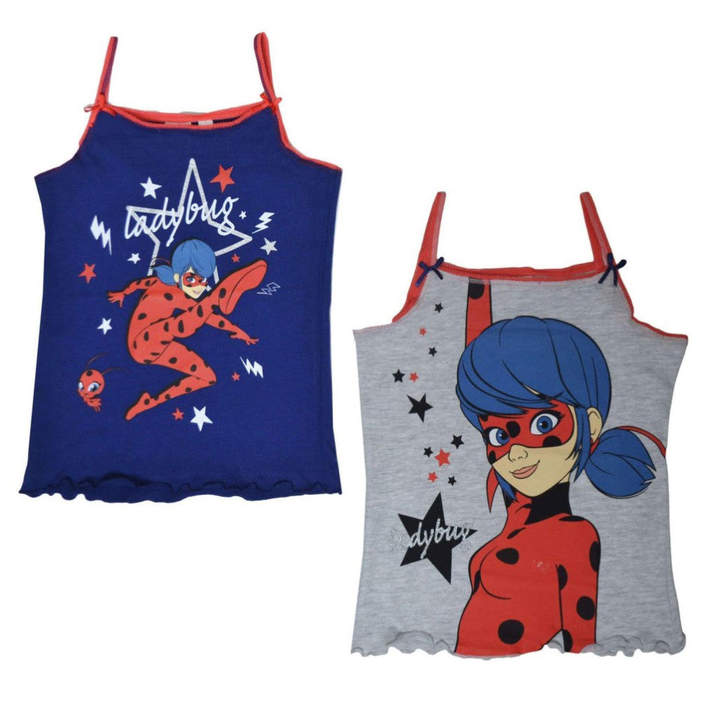 Miraculous Geschichten von Ladybug und Cat Noir Kinder Tanktop 2er-Set 110-140 cm