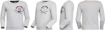 Disney Eiskönigin Kinderpullover mit holografischem Muster 110/116 cm