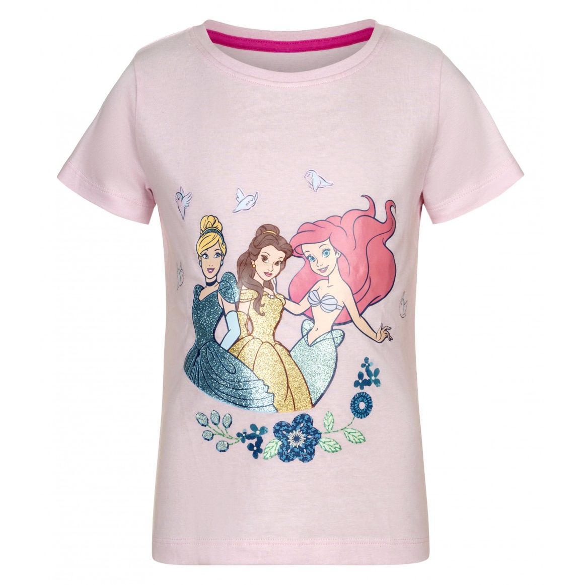Disney Prinzessin Kinder Kurzarmshirt 98-128 cm