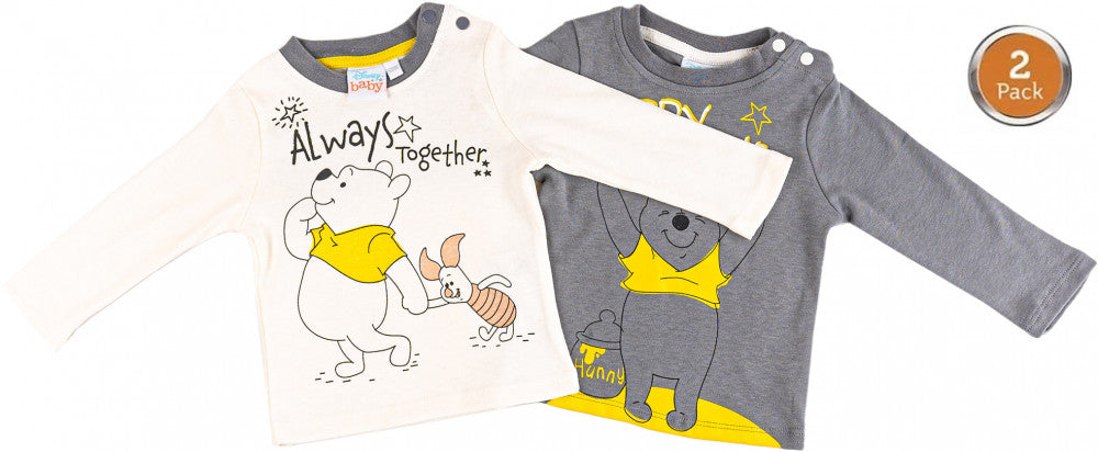 Disney Winnie Puuh Baby T-Shirt, Oberteile 2er Pack 62/68 cm