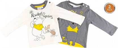 Disney Winnie Puuh Baby T-Shirt, Oberteile 2er Pack 62/68 cm