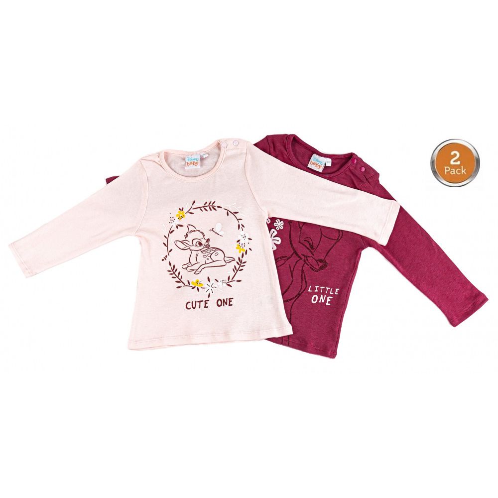 Disney Bambi Baby-T-Shirt, Oberteil 2 Stk 62/68 cm