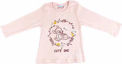 Disney Bambi Baby-T-Shirt, Oberteil 2er-Set, 74/80 cm