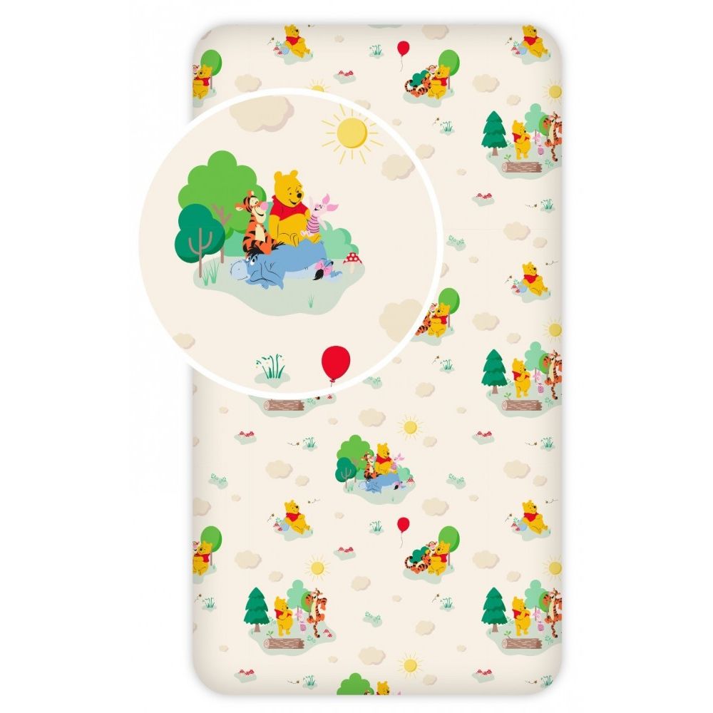 Disney Winnie Puuh Play Spannbettlaken 90x200 cm