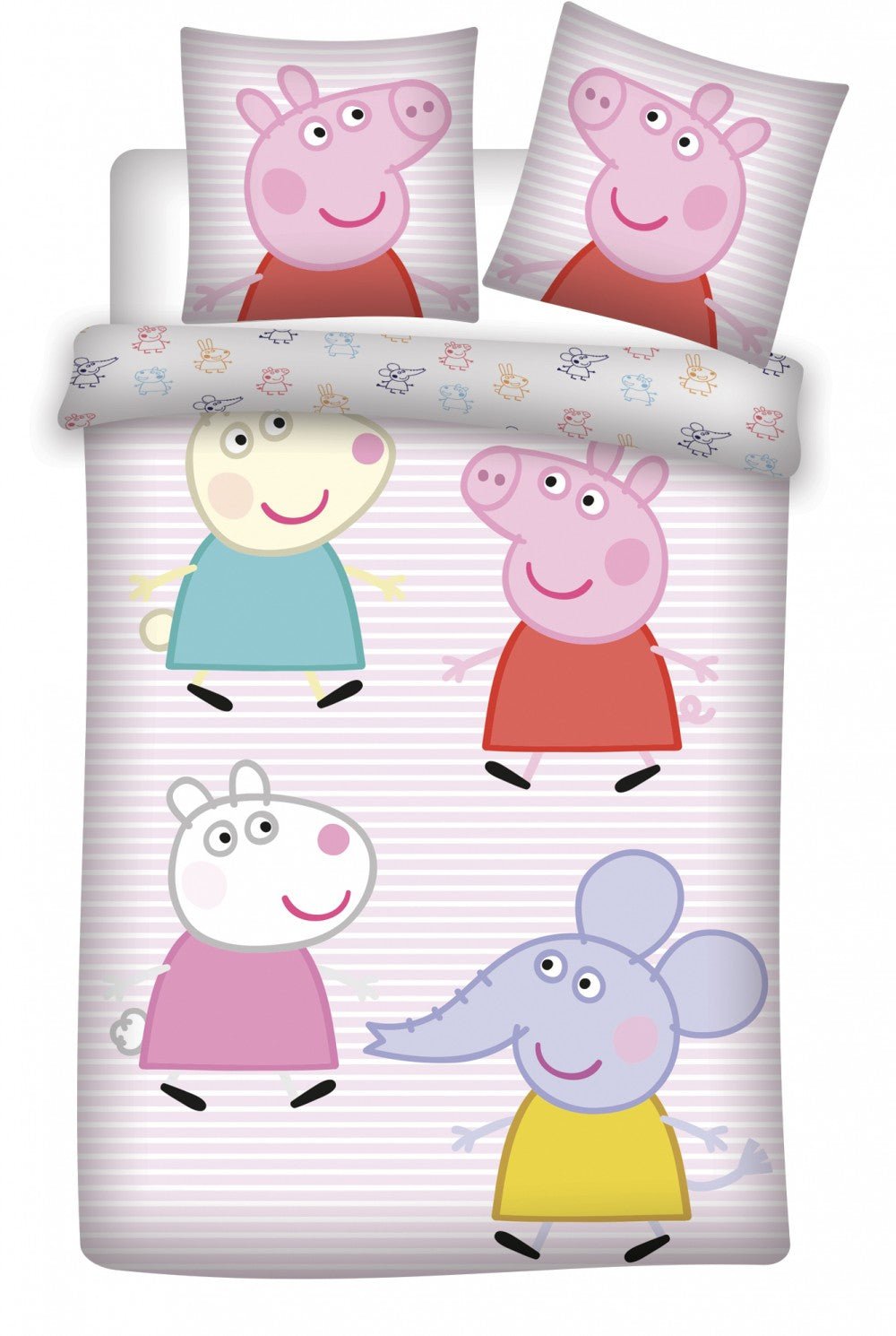 Peppa Wutz Little Friends Babybettwäsche-Set – 100 × 135 cm + 40 × 60 cm, Baumwolle