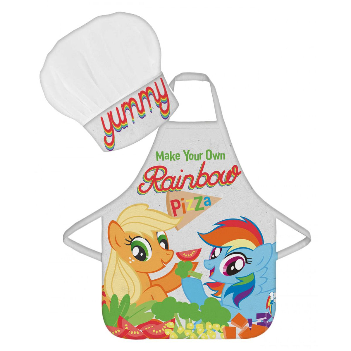 My Little Pony Rainbow Pizza Kinder Schürze 2-teiliges Set
