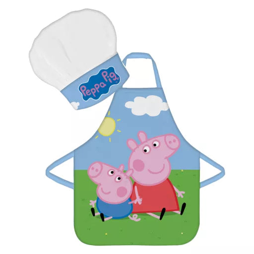 Peppa Wutz Kochschürze & Kochmütze