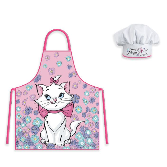 Disney Marie Flower Garden Katzen Kinder Schürze 2-Teiliges Set